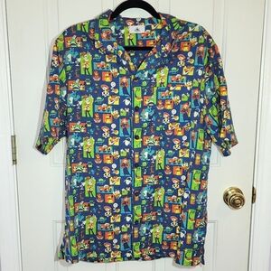 Disney Pixar Men's Button Up
